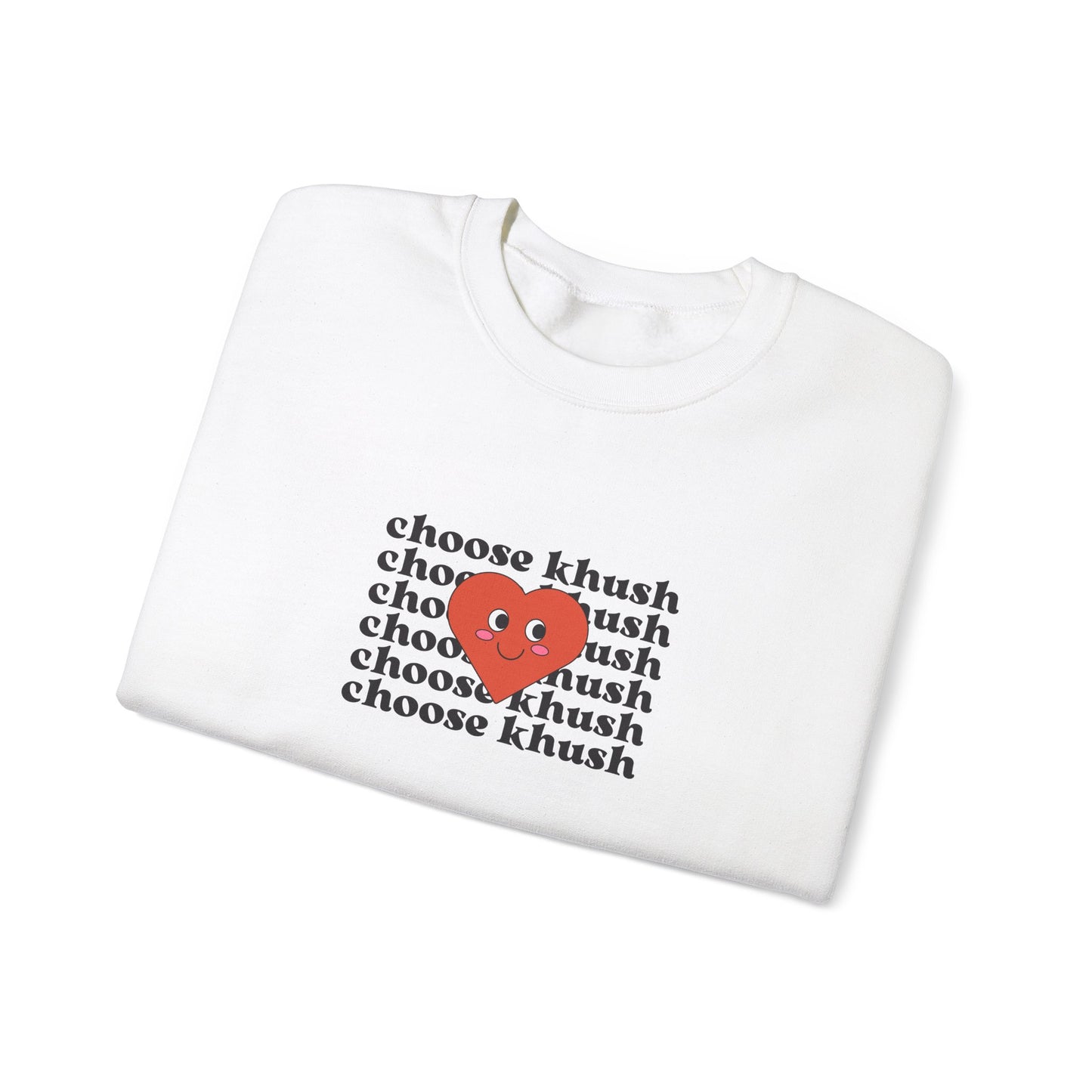 Choose Khush Sweatshirt | White