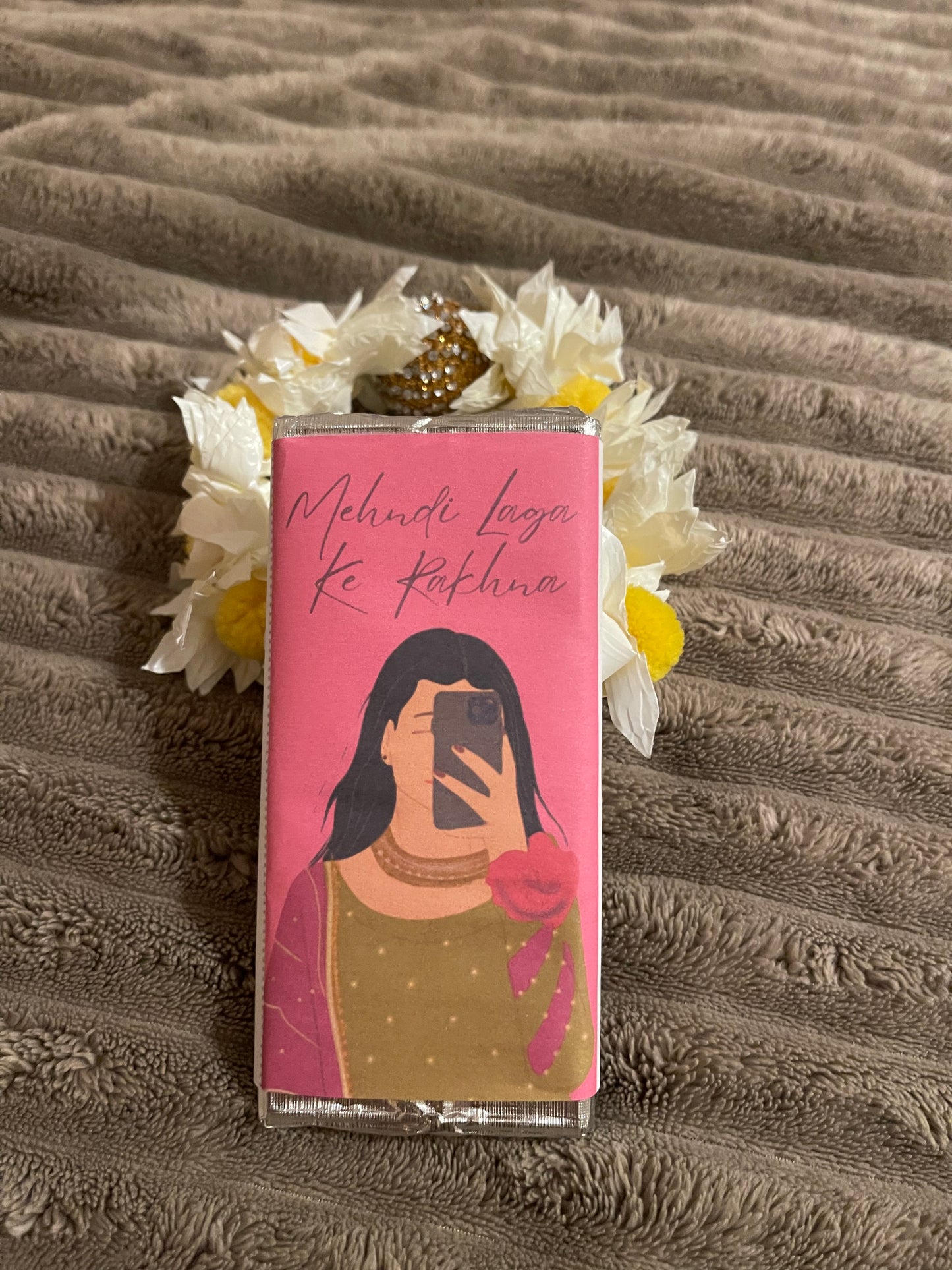 Mehndi Chocolate Favour Template