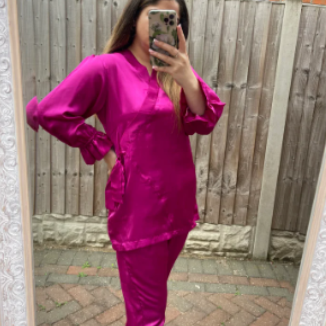 Layla Co Ord in Magenta