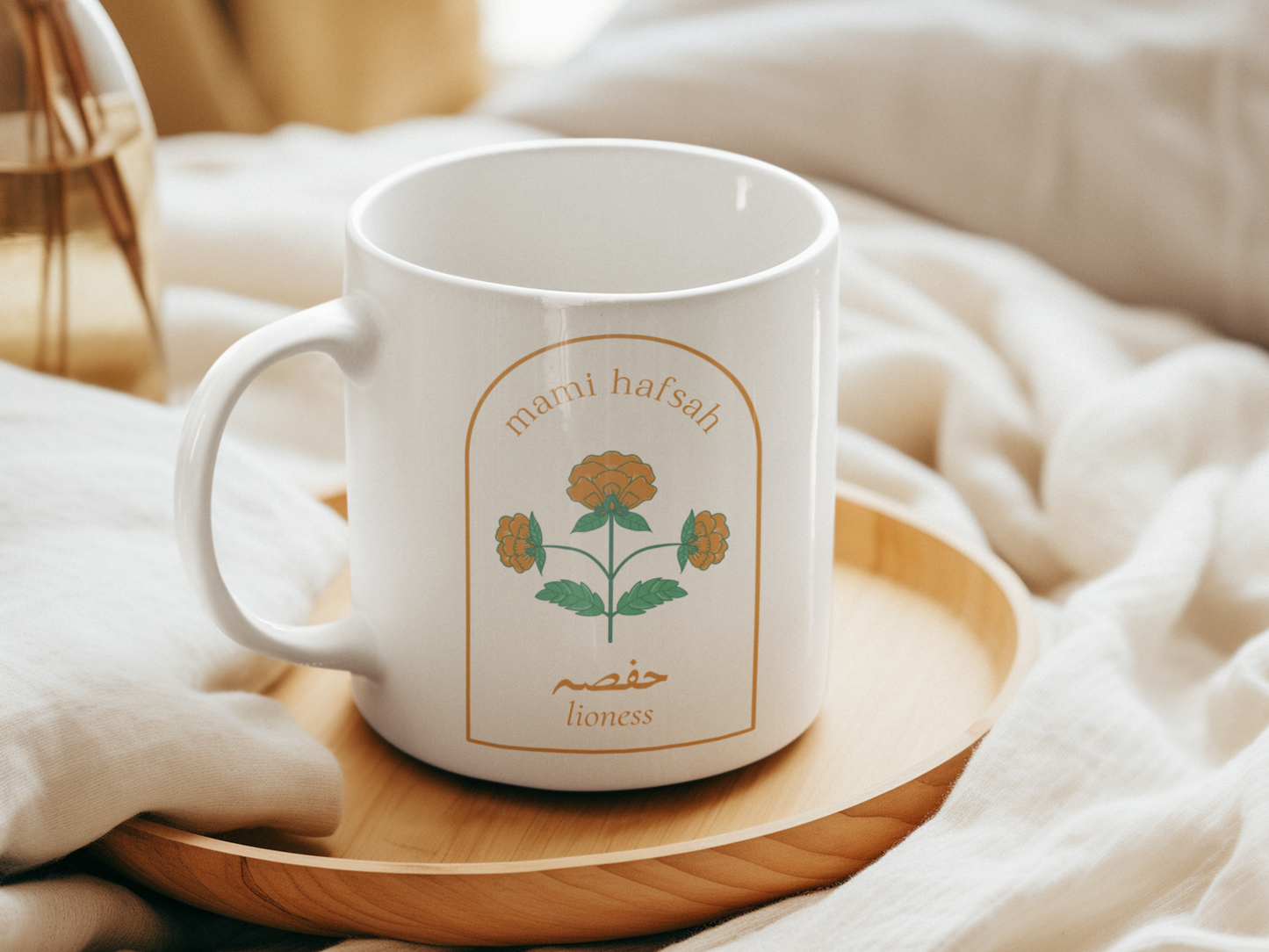 Floral Urdu Mug