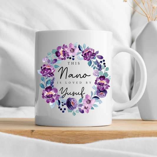 Floral Personalised Name Mug