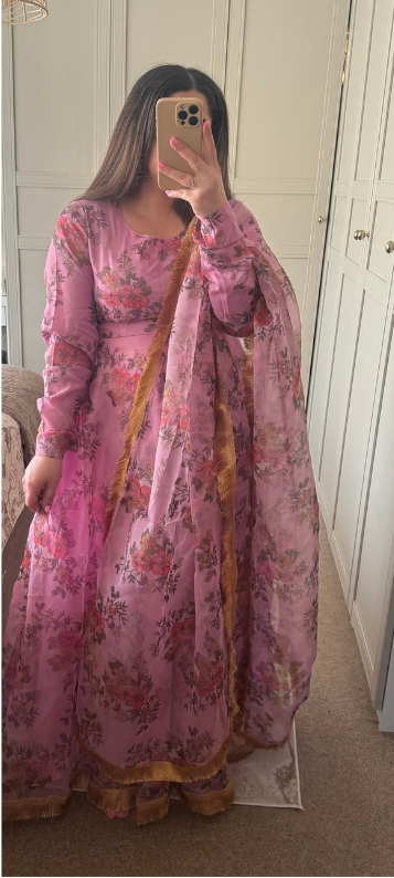 Gulbagh | Floral Organza 3PC